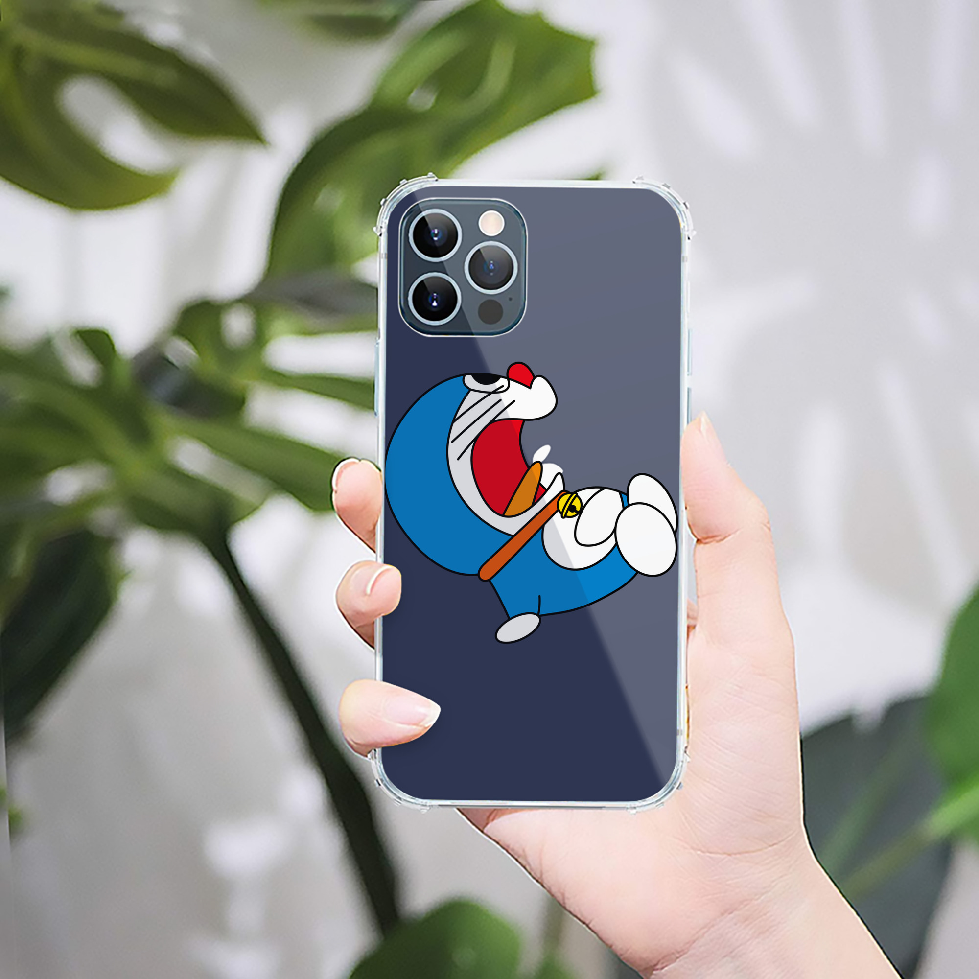 （画像用） ドラえもん Doraemon 【iPhone 12シリーズ対応】透明スマホケース（クリアソフトケース）